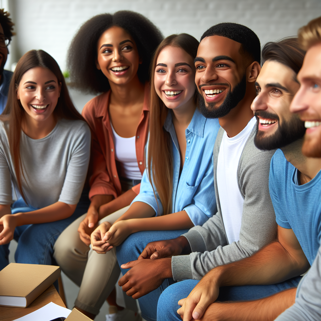 Imagine cu un grup de oameni care discuta despre utilizarea anvelopelor Cachland pe diferite tipuri de drumuri, avand fete zambitoare. Toate persoanele au trasaturi europene.