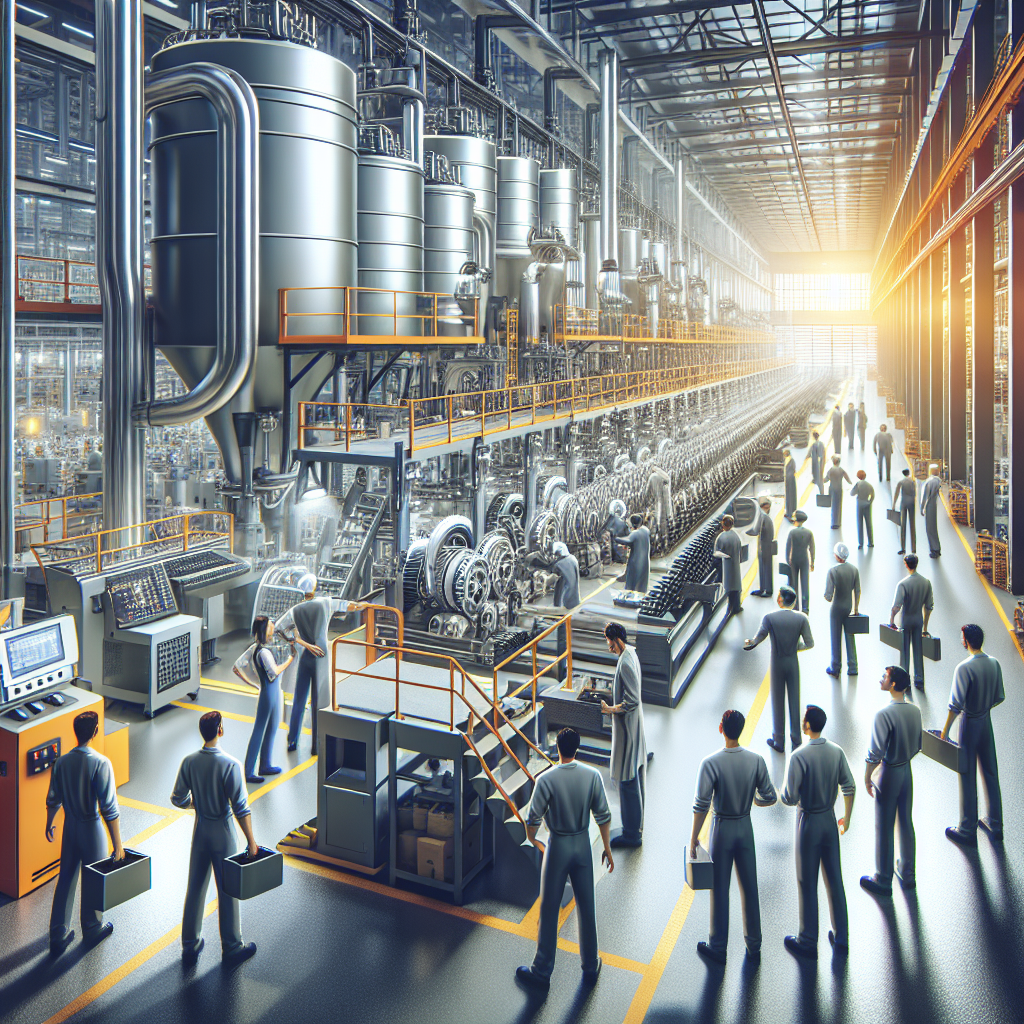 Imagine care ilustreaza procesul de fabricatie a anvelopelor Nereus intr-o fabrica: masini moderne, mestesugari foarte calificati si controlul calitatii. Vizualizarea ar trebui sa aiba un aspect realist, pentru a crea o atmosfera de profesionalism si incredere. Persoanele ar trebui sa aiba un aspect de tip european.