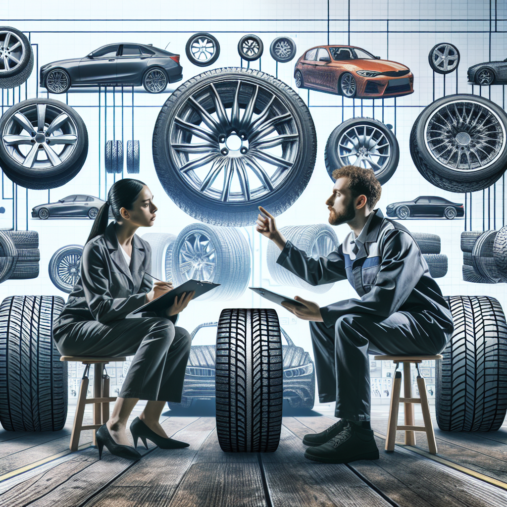 Imagine cu denumirile dimensiunilor anvelopelor pe fundalul diferitelor automobile si anvelopele de aproape, pentru a demonstra cum sa interpretezi corect dimensiunea anvelopelor. Imaginea ar trebui sa arate ca o fotografie reala, punand accent pe detalii si denumiri clare. Persoanele prezentate ar trebui sa aiba un aspect european.
