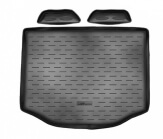  Автоковрики резиновые Toyota Toyota RAV4 (2013-) (2 к-на, полн.колесо) багажник