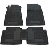 Автоковрики резиновые VW T4 ab 1990-2003 Fuhrerhaus 3-Sitzer Rex graphit 2-шт (112258302)